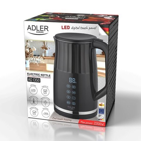 Adler Czajnik elektryczny LED z regulacją temperatury 1,7L
