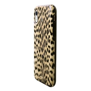 Puro Glam Leopard Cover iPhone Xr czarny /black Limited Edition IPCX61LEO1BLK