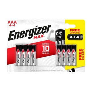 Bateria alkaliczna Energizer Max AAA / LR03 - 8 sztuk (blister)