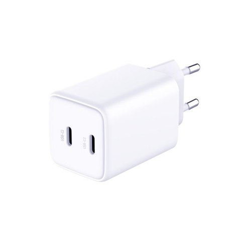 3MK Hyper Charger PD 45W ład. sieć. biała/white + 2x USB-C Cables