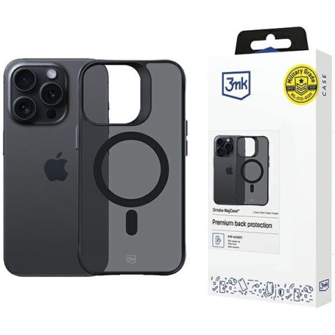 3MK Smoke MagCase iPhone 15 Pro Max 6.7"