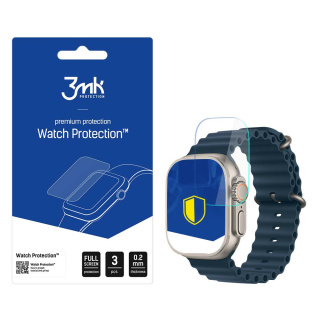 3x Szkło hybrydowe do Apple Watch Ultra/Ultra 2 | 3MK Watch Protection FlexibleGlass