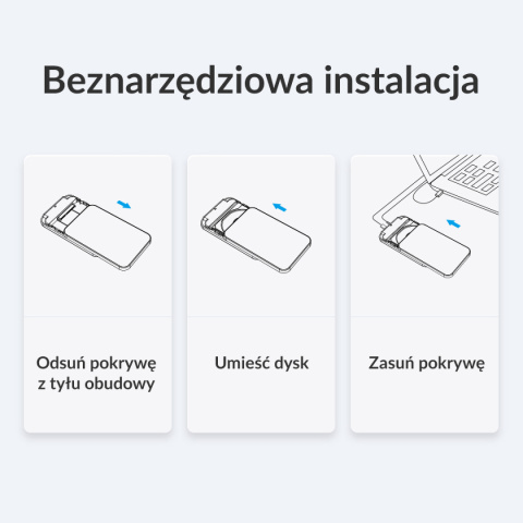 Orico Obudowa dysku SATA 2,5" USB 3.1 czarna