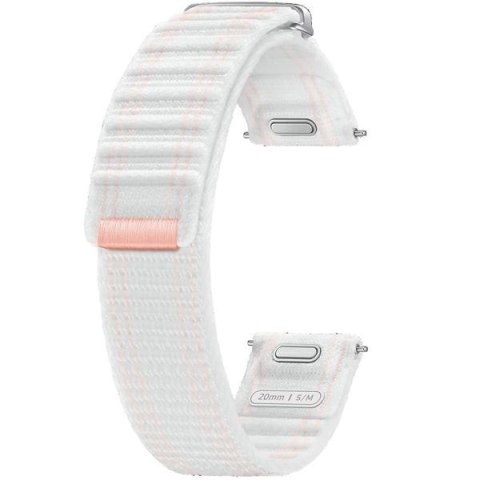 Pasek Fabric Band Samsung ET-SVL30SWEGEU do Watch7 / 6 / 5 / 4 20mm S/M różowo-biały/pink-white