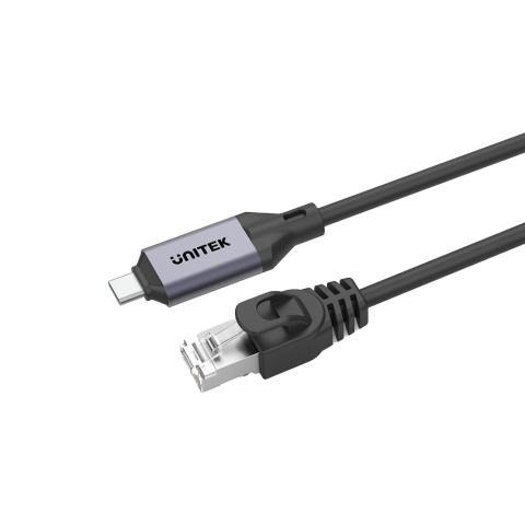 Unitek Kabel sieciowy Ethernet USB-C | RJ-45 LAN | 1m | C18148AGY01-1M