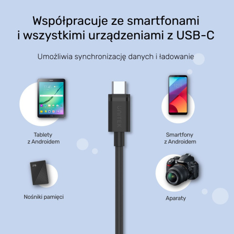 Unitek Kabel USB 3.1 typ A - typ C | 5Gbps | 1,5m | C14103BK-1.5M