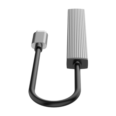 Orico Hub USB-C, USB-A 5Gbps, 3*USB-A 2.0, aluminiowy