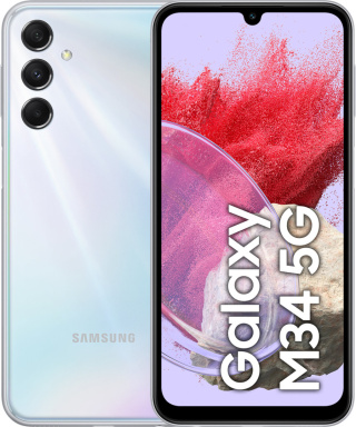 Samsung Galaxy M34 6/128GB 5G Dual SIM Silver | SM-M346 | OUTLET