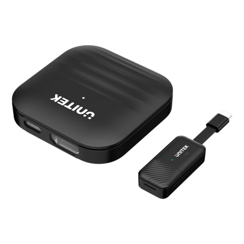 Unitek Bezprzewodowy nadajnik HDMI | Zasięg do 50m | Czarny | V1184A01