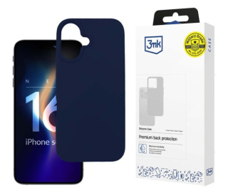 3MK Silicone Case iPhone 16 6.1" granatowy/dark navy