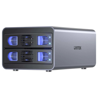 Unitek Obudowa RAID do dysku SATA 2.5"/3.5" | 4 tryby | 40TB | 5Gb/s | S1308B01-EU