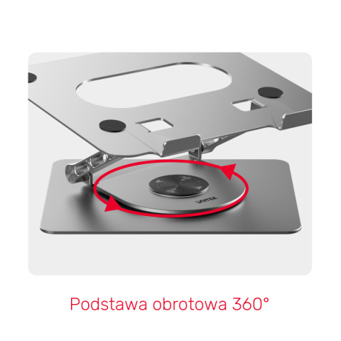 Unitek Podstawka pod laptopa regulowana 360° | 10"- 16'' | OT180SL01