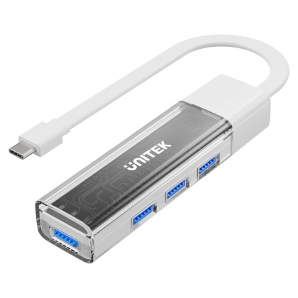 Unitek Hub dwukierunkowy USB-C/USB-A 5Gbps | 4x USB-A | Biały | H1319AWH01