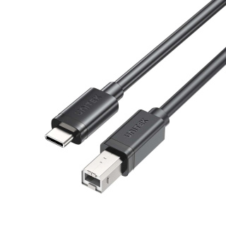 Unitek Kabel do drukarki USB-C na USB-B 2.0 | Czarny | 1m | C14140ABK03-1M