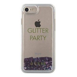 Guess GUHCP7GLUQPU iPhone 6/7/8 /SE 2020 / SE 2022 fioletowy/purple hard case Liquid Glitter Party