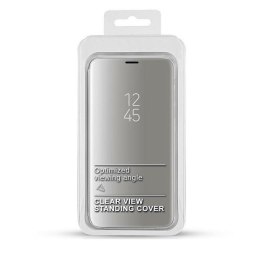 Etui Clear View Samsung A72 4G/5G srebrny/silver