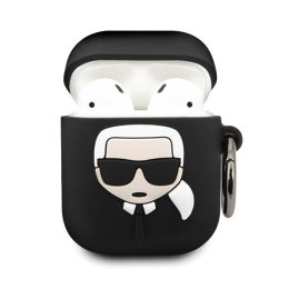 Karl Lagerfeld AirPods cover czarny Silicone Ikonik