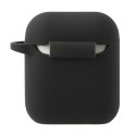 Mini MIACA2SLTBK AirPods cover czarny/black hard case Silicone Collection