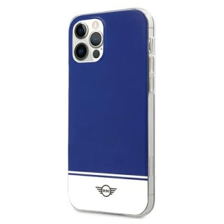 Mini MIHCP12MPCUBINA iPhone 12/12 Pro 6,1" granatowy/navy hard case Stripe Collection