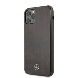Mercedes MEHCN58VWOBR iPhone 11 Pro hard case brązowy/brown Wood Line Rosewood