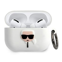 Karl Lagerfeld AirPods Pro Cover Biały Silicone Ikonik