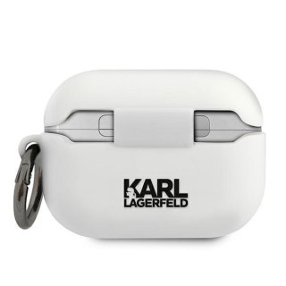 Karl Lagerfeld AirPods Pro Cover Biały Silicone Ikonik