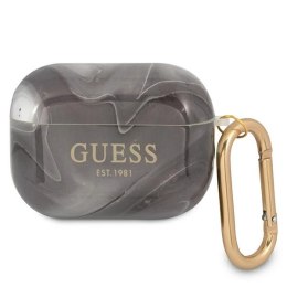 Guess GUAPUNMK AirPods Pro cover czarny/black Marble Collection