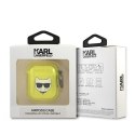 Karl Lagerfeld AirPods cover żółty Choupette
