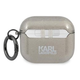 Karl Lagerfeld AirPods 3 cover czarny Glitter Choupette