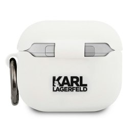 Karl Lagerfeld AirPods 3 cover biały Silicone Choupette