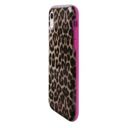 Puro Glam Leopard Cover iPhone Xr różowy /pink Limited Edition IPCX61LEO2PNK