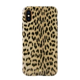 Puro Glam Leopard Cover iPhone Xs/X czarny/black Limited Edition IPCXCLEO1BLK