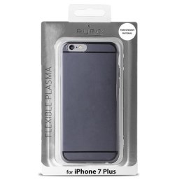 Puro Plasma Cover iPhone 7 Plus czarny p rzeź/black transp IPC755PLASMABLK