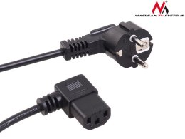 Maclean Kabel zasilający kątowy 3 pin 5M wtyk EU MCTV-804