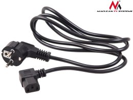 Maclean Kabel zasilający kątowy 3 pin 5M wtyk EU MCTV-804
