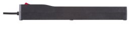 Lestar Listwa przeciwprzepięciowa ZX 510, 1L, 1,0m, czarna