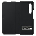 Etui Samsung EF-FF926LBEGWW Z Fold 3 czarny/black Leather Flip Cover