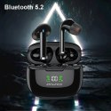 AWEI słuchawki sportowe Bluetooth 5.2 TA8 TWS + stacja dokująca czarny/black