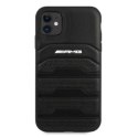 AMG AMHCN61GSEBK iPhone 11 6,1" czarny/black hardcase Leather Debossed Lines