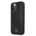 Mercedes MEHCP12LCDOBK iPhone 12 Pro Max 6,7" czarny/black hardcase Leather Perforated Area