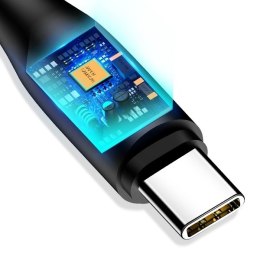 USAMS Kabel U18 USB-C 2A Fast Charge 1m czarny/black SJ267USB01 (US-SJ267)