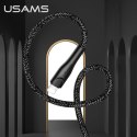 USAMS Kabel pleciony U41 lightning 3m 2A czarny/black SJ397USB01 (US-SJ397) Fast Charge