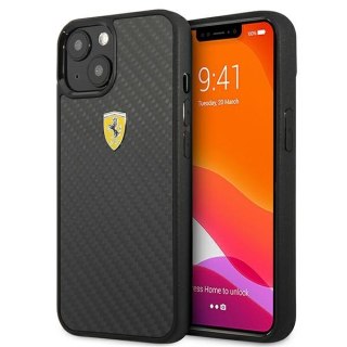 Ferrari FEHCP13SFCABK iPhone 13 mini 5,4" czarny/black hardcase On Track Real Carbon