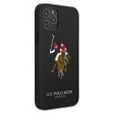 US Polo USHCP12MPUGFLBK iPhone 12/12 Pro 6,1" czarny/black Polo Embroidery Collection
