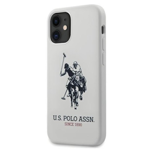 US Polo USHCP12SSLHRWH iPhone 12 mini 5,4" biały/white Silicone Collection