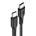 USAMS Kabel U43 USB-C na USB-C 100W PD Fast Charge 5A 1.2m czarny/black SJ459USB01 (US-SJ459)