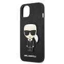 Karl Lagerfeld KLHCP13SOKPK iPhone 13 mini 5,4" czarny/black hardcase Saffiano Ikonik Karl`s Patch