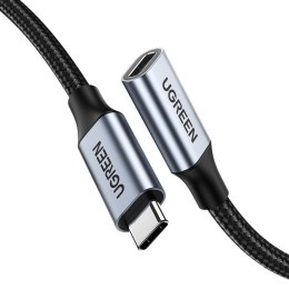 Przedłużający kabel USB-C 3.1 Gen2 UGREEN US372, 4K, 100W, 0.5m (czarny)