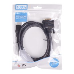 TB Kabel HDMI - DVI 1.8m DVI 24+1, pozłacany