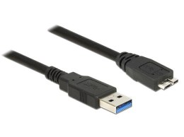 Delock Kabel USB 3.0 0.5m micro AM-BM czarny
